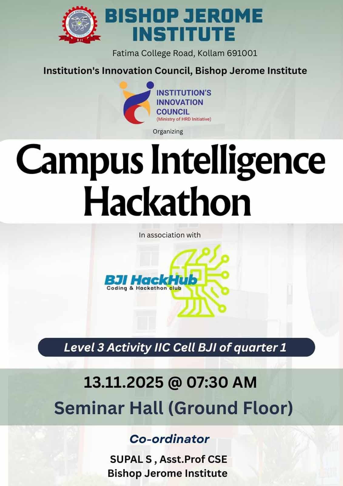 Campus Intelligence Hackathon 2025-IIC