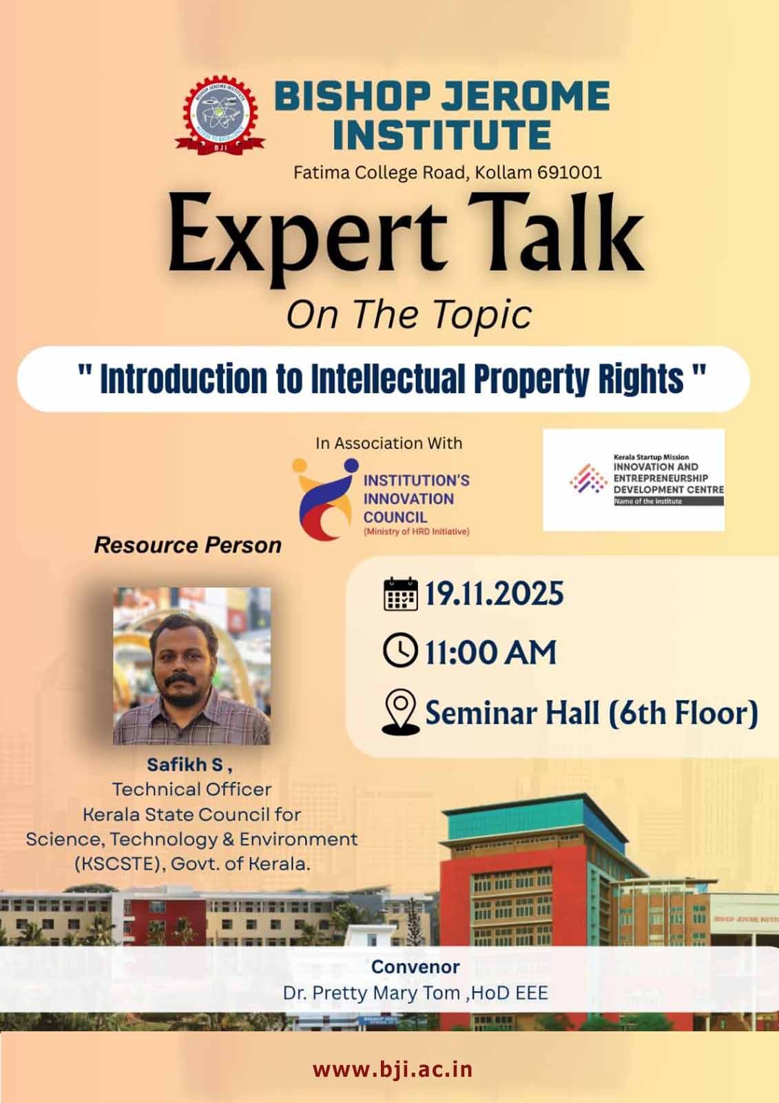 Expert Talk-Introduction to Intellectual Property Rights-IIC