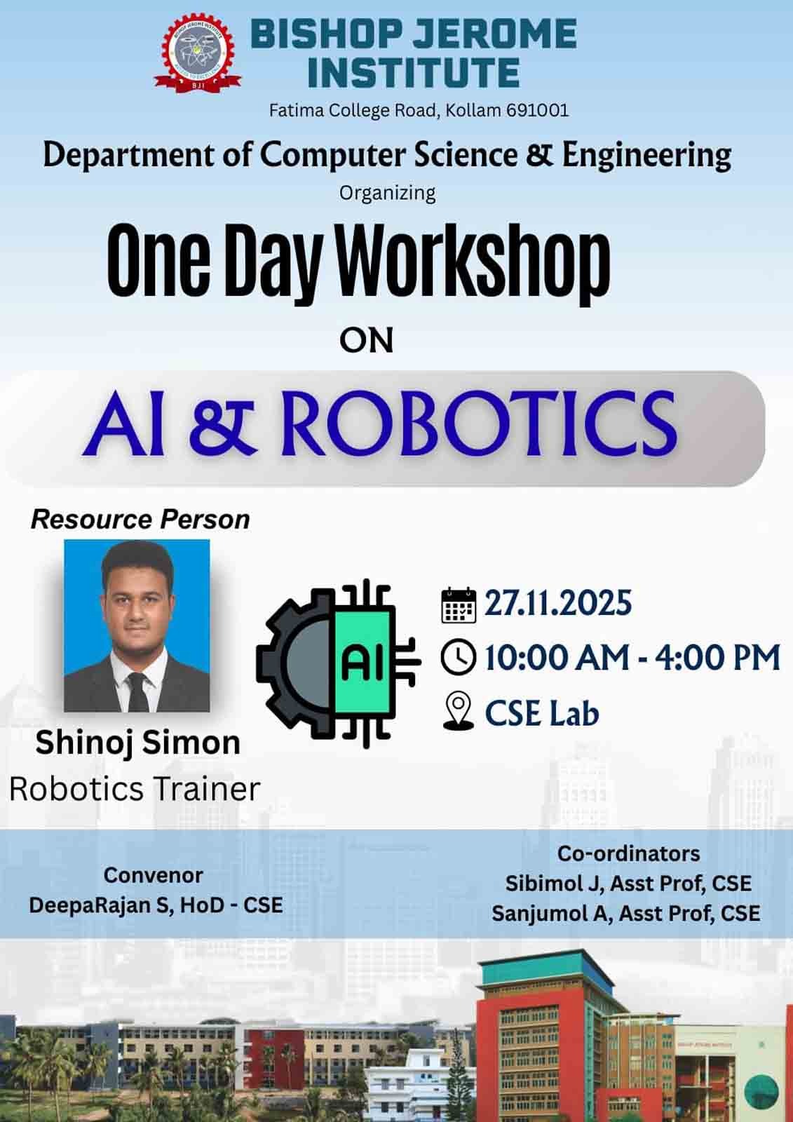 One Day Workshop-AI & Robotics-CSE