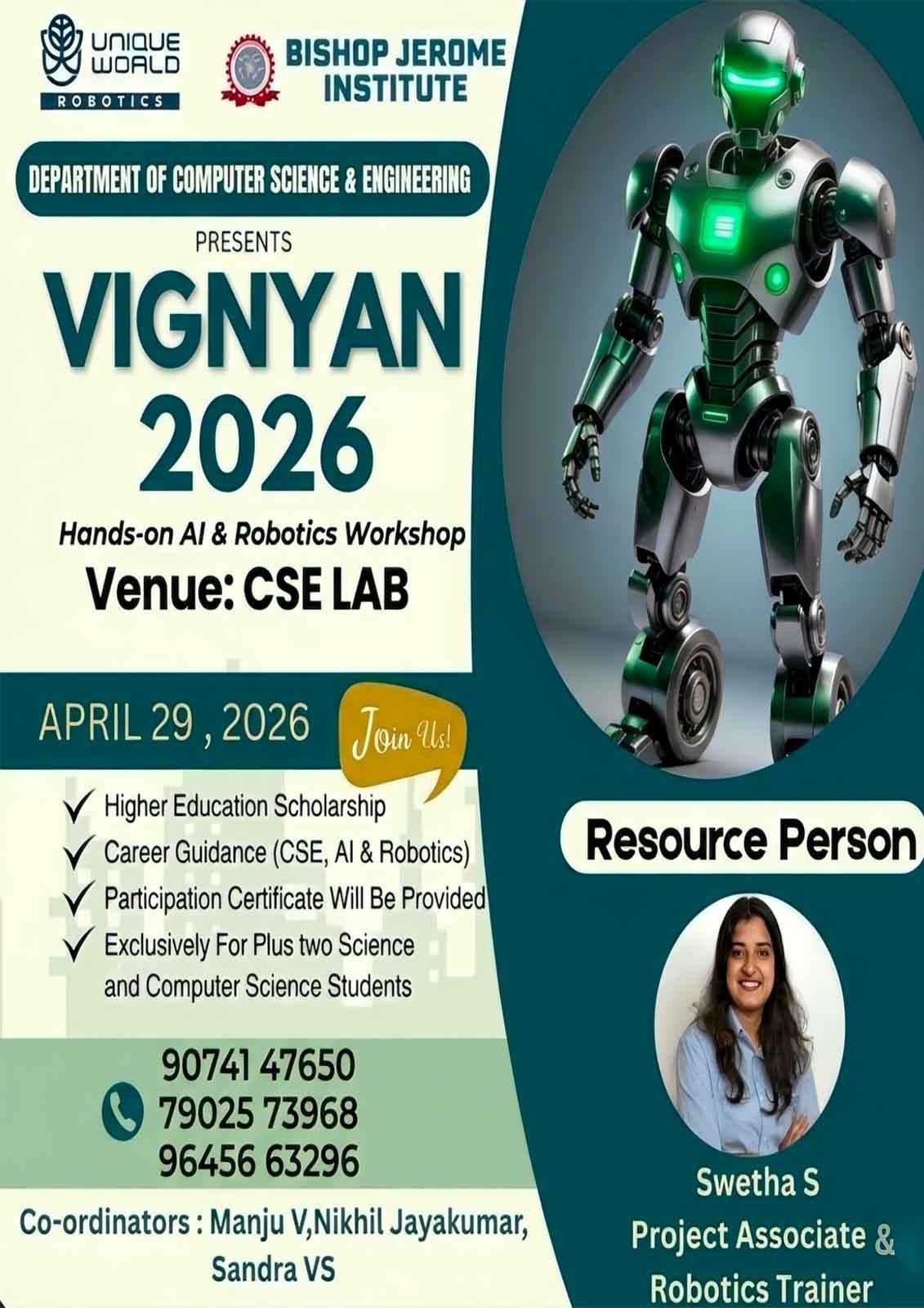 VIGNYAN 2026 : A Deep Dive into AI and Robotics by CSE
