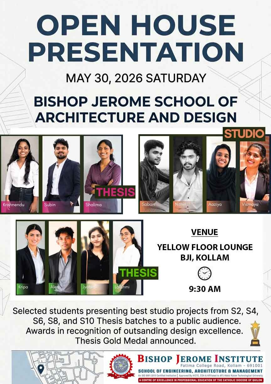 Architecture & Design Excellence: Bishop Jerome Institute Announces May 2026 Open House & Thesis Presentations