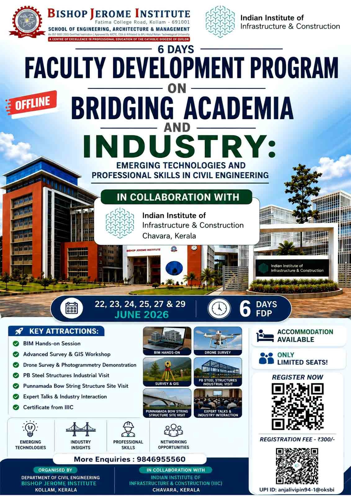 Bridging Academia and Industry: 6-Day Faculty Development Program on Emerging Technologies & Professional Skills in Civil Engineering
