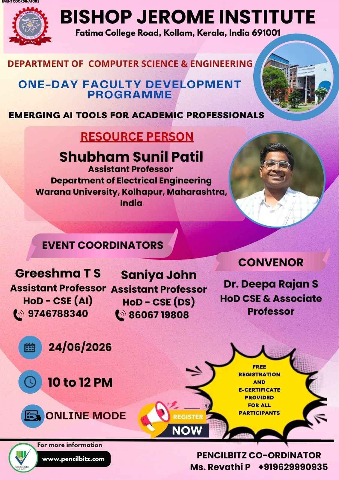 Faculty Development Programme: Emerging AI Tools for Academic Professionals