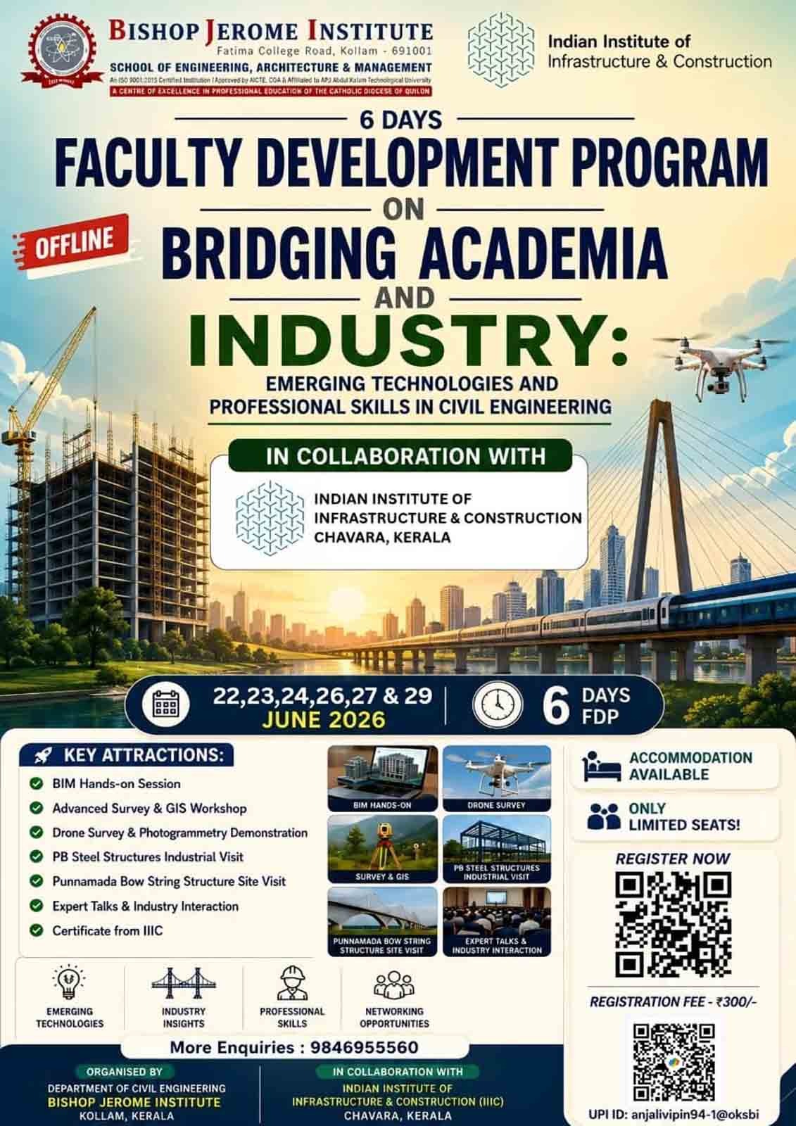 Bridging Academia and Industry: 6-Day Faculty Development Program on Emerging Technologies & Professional Skills in Civil Engineering