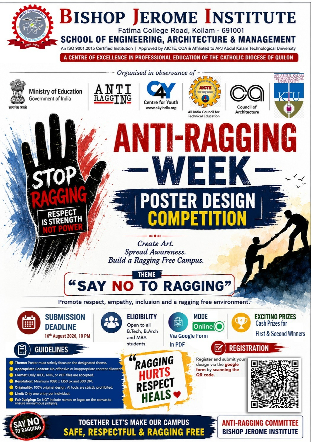 Anti-Ragging Week 2026: Poster Design Competition