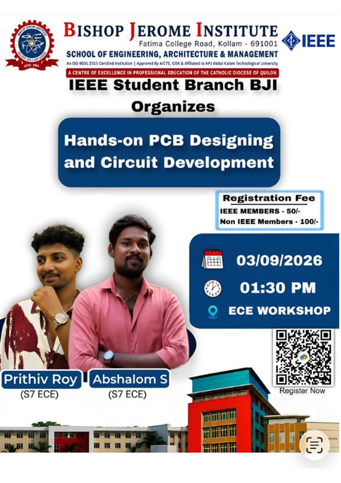 Hands-on PCB Designing & Circuit Development Workshop | IEEE SB BJI