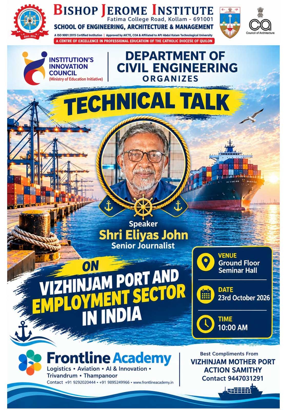 Technical Talk: Vizhinjam Port and Employment Sector in India